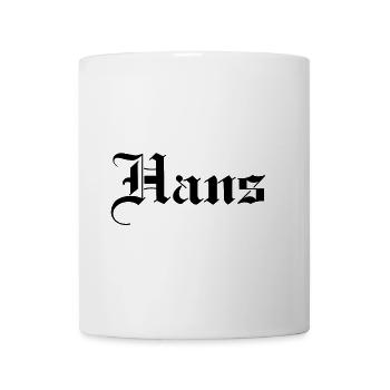 Hans - Tasse - Weiß - Vorne