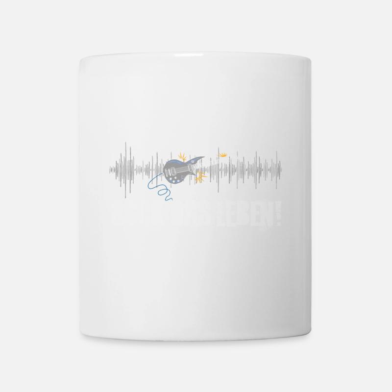 Rock das Leben! Gitarre, Musik - Tasse - Weiß
