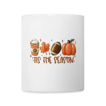 Autumn Season Coffee Pumpkin Ball - Mug - white - Front