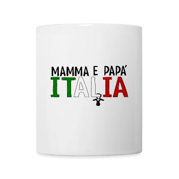 Mamma e papa Italia - Tasse - Weiß - Vorne