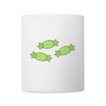 Bonbons bonbons vert Halloween - Mug blanc - blanc - Devant