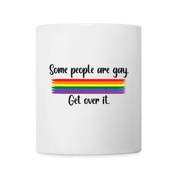 Some people are gay - rainbow pride LGBTQ design - Tasse - Weiß - Vorne