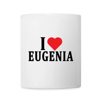 t-shirt J’aime Eugenia idée cadeau t-shirt - Mug blanc - blanc - Devant
