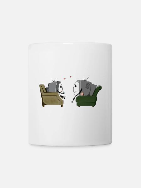Fernsehen - Tasse - Weiß