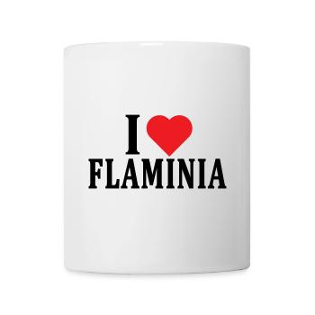 t-shirt J’adore Flaminia idée cadeau t-shirt - Mug blanc - blanc - Devant