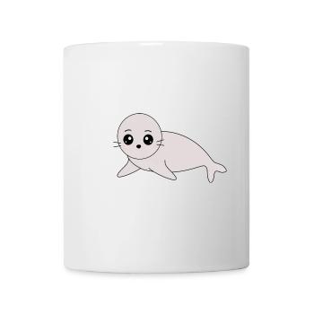 Seehund Seehunde Robbe Robben Tiere - Tasse - Weiß - Vorne