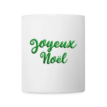 Joyeux Noël Vert Sapin - Mug blanc - blanc - Devant