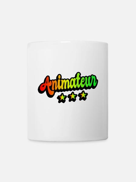 Animateur Regenbogen Design - Tasse - Weiß