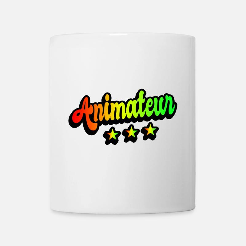 Animateur Regenbogen Design - Tasse - Weiß