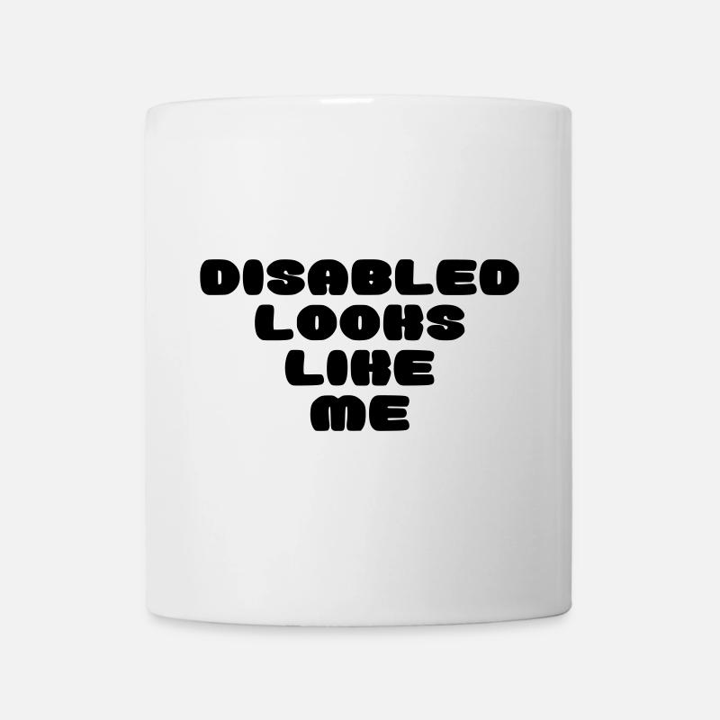 A disabled person looks like this * - Mug - white