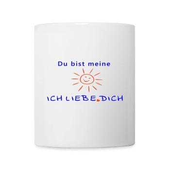 du bist meine Sonne - Tasse - Weiß - Vorne