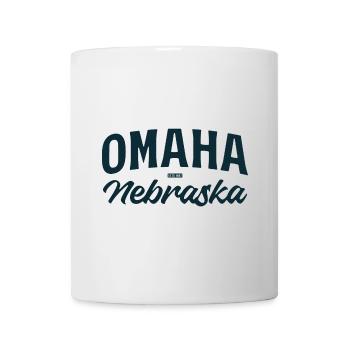 Omaha Nebraska Vintage Schriftzug - Tasse - Weiß - Vorne