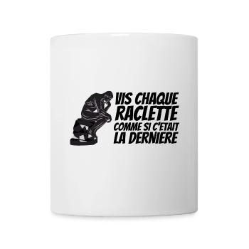 raclette, fromage fondu - Mug blanc - blanc - Devant