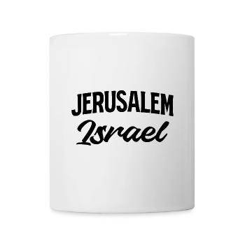 Israel Script Glitter - Tasse - Weiß - Vorne