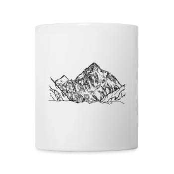 K2, Himalayas, Karakoram, mountains, eight-thousander mountain - Mug - white - Front