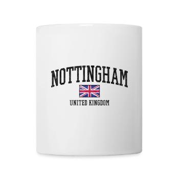 Nottingham England - UK - British flag - Mug - white - Front