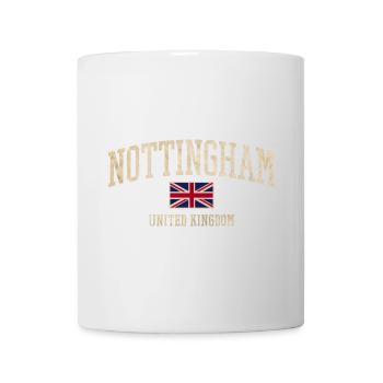 Nottingham Vintage UK Lettering - Mug - white - Front