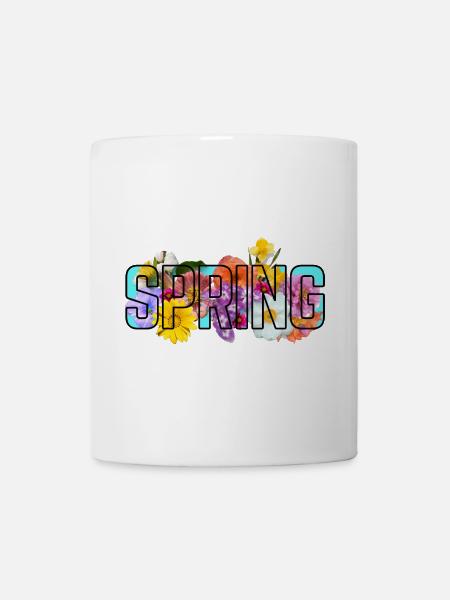 Printemps bleu - Mug blanc - blanc