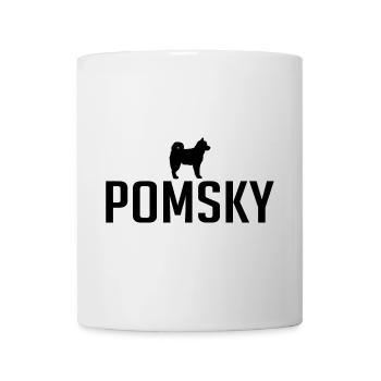 Pomsky Race de chien Chiens Wilsigns - Mug blanc - blanc - Devant