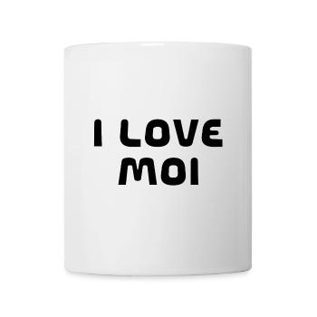 i love moi - Mug blanc - blanc - Devant