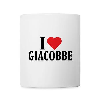 t-shirt J’aime Jacob idée cadeau t-shirt - Mug blanc - blanc - Devant