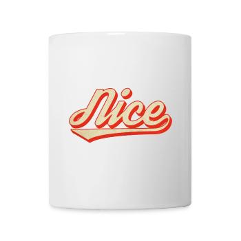 Nice Retro Lettering - Mug - white - Front