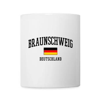 Braunschweig Text Deutschland Flagge - Tasse - Weiß - Vorne