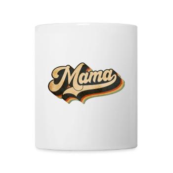 Mama Retro Love Muttertag - Tasse - Weiß - Vorne