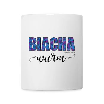 Biachawurm - Bücherwurm, Österreichischer Dialekt - Tasse - Weiß - Vorne