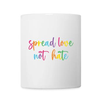 Pride Month - Liebe statt Hass verbreiten - Tasse - Weiß - Vorne