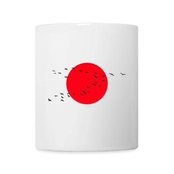 Grues d’oies sauvages Printemps - Mug blanc - blanc - Devant