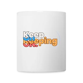 Citation motivante et inspirante. Continuer! - Mug blanc - blanc - Devant