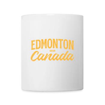 Edmonton, Alberta, Canada – Lettrage rétro - Mug blanc - blanc - Devant