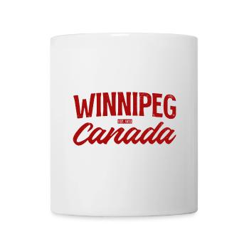 Winnipeg, Canada Est 1873 - Mug blanc - blanc - Devant