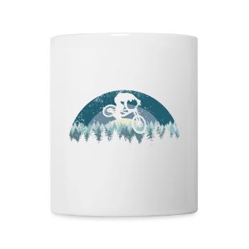 Forest Night MTB Jump - Tasse - Weiß - Vorne