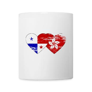 Panama Hong Kong Flagge used - Tasse - Weiß - Vorne