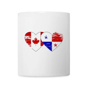 Canada Panama Drapeau utilisé - Mug blanc - blanc - Devant
