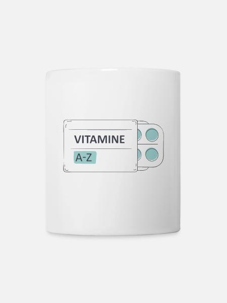 Medikamente Pillen Tabletten Packung - Tasse - Weiß