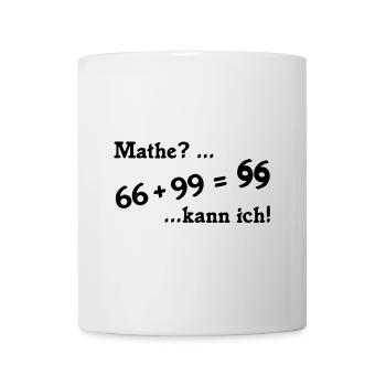 66plus99 v2 schwarz - Tasse - Weiß - Vorne