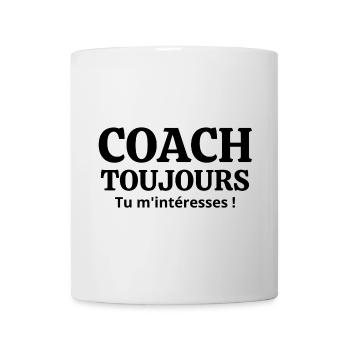 coach sportif, salle de sport, coach sportive - Mug blanc - blanc - Devant