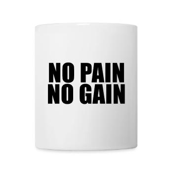 No Pain No Gain - Mug - white - Front