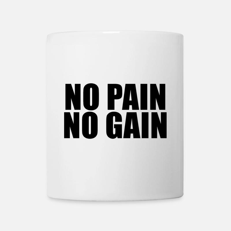 No Pain No Gain - Mug blanc - blanc