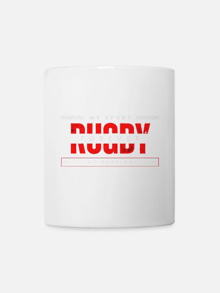 Rugby forever my sport my passion - Mug - white