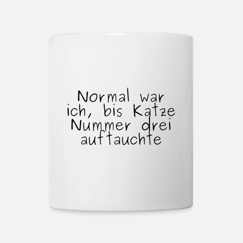 Abstrakte Farbexplosion mit Goldakzenten - Tasse - Weiß