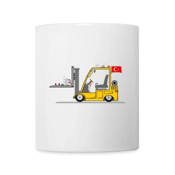 Türkischer Staplerfahrer Cay Döner - Tasse - Weiß - Vorne