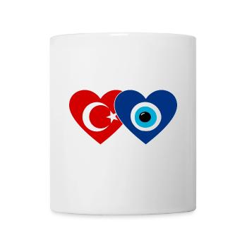 Turkey Nazarpearl Heart - Mug - white - Front