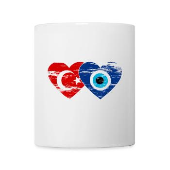 Turkey Nazarperle heart used - Mug - white - Front