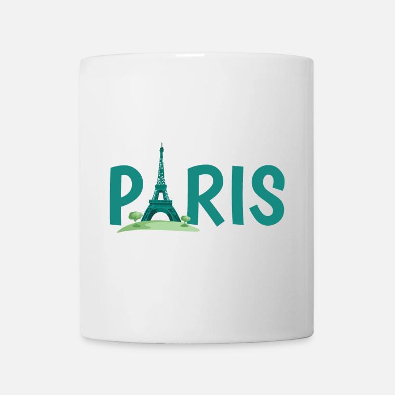 Paris Skyline with Eiffel Tower Illustration - Mug - white
