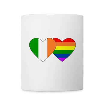 Irland Regenbogen Flagge - Tasse - Weiß - Vorne