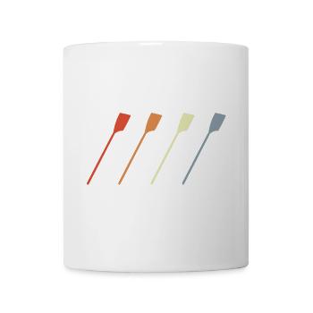 Vintage Rudern - Tasse - Weiß - Vorne